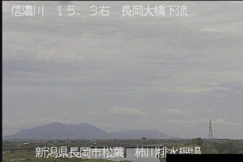 信濃川 柿川排水機場屋上のライブカメラ|新潟県長岡市のサムネイル