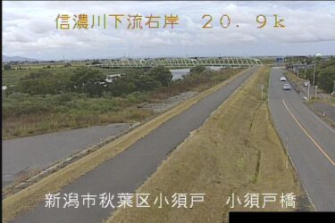 信濃川 小須戸橋のライブカメラ|新潟県新潟市