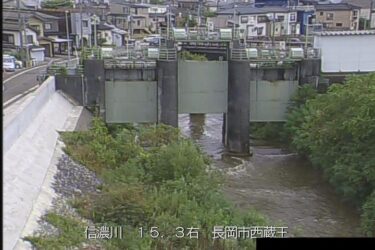 信濃川 西蔵王のライブカメラ|新潟県長岡市のサムネイル