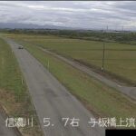 信濃川 与板橋上流のライブカメラ|新潟県長岡市のサムネイル