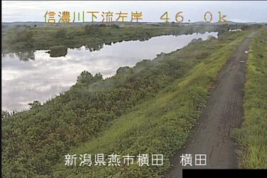 信濃川 横田のライブカメラ|新潟県燕市
