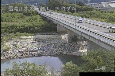 高瀬川 上橋のライブカメラ|長野県大町市