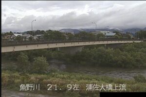 新潟県南魚沼市 魚野川 浦佐大橋のライブカメラ