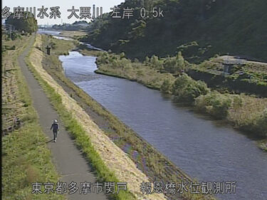 大栗川 報恩橋水位観測所のライブカメラ|東京都多摩市のサムネイル