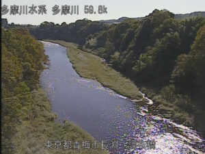 東京都青梅市 多摩川 調布橋のライブカメラ