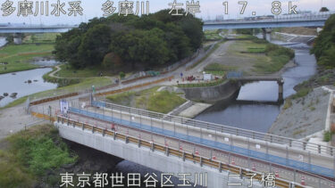 多摩川 二子橋のライブカメラ|東京都世田谷区