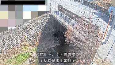 蛇川 鹿田橋のライブカメラ|群馬県伊勢崎市のサムネイル