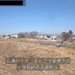 広瀬川 三ツ家橋下流のライブカメラ|群馬県伊勢崎市のサムネイル