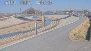 栃木県栃木市 永野川 睦橋上流のライブカメラ