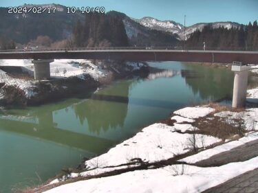 只見川 二本木橋のライブカメラ|福島県金山町