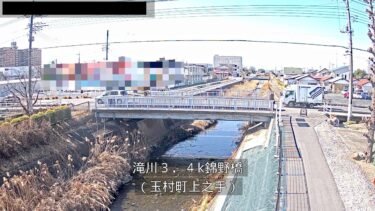 滝川 錦野橋のライブカメラ|群馬県玉村町