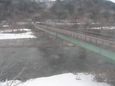 伊南川 下山橋のライブカメラ|福島県南会津町のサムネイル