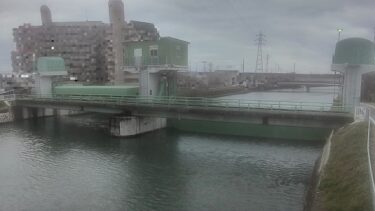 水尾川 水尾川潮止水門上流局のライブカメラ|兵庫県姫路市のサムネイル