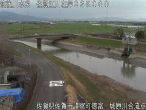佐賀県佐賀市 佐賀江川 城原川合流点のライブカメラ