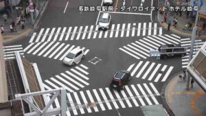 岐阜県岐阜市 国道157号 名鉄岐阜駅前交差点のライブカメラ
