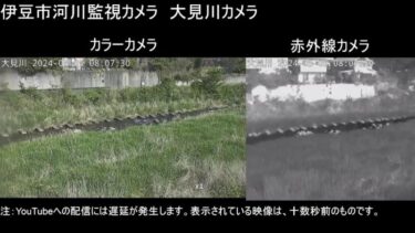 大見川 大見川河川監視のライブカメラ|静岡県伊豆市のサムネイル