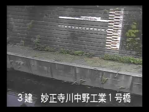 妙正寺川 中野工業１号橋のライブカメラ|東京都中野区のサムネイル