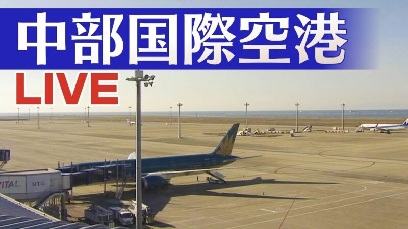 中部国際空港セントレア滑走路のライブカメラ|愛知県常滑市のサムネイル