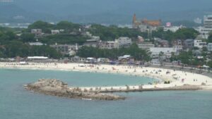 和歌山県白浜町 ホテルシーモアから白良浜のライブカメラ