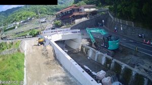広島県海田町 西ノ谷川 西ノ谷川支川合流付近のライブカメラ