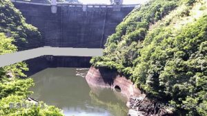 岡山県高梁市 岡山県道437号 新成羽川ダムのライブカメラ