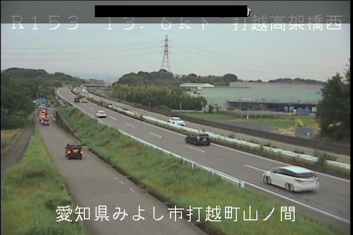 国道153号 打越高架橋西のライブカメラ|愛知県みよし市のサムネイル