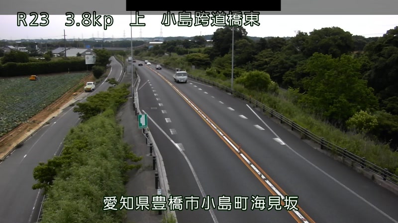 国道23号 小島跨道橋東のライブカメラ|愛知県豊橋市のサムネイル