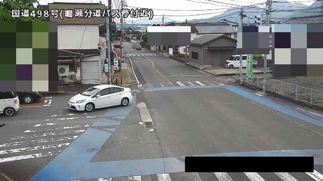 国道498号 鳴瀬分道バス停付近のライブカメラ|佐賀県武雄市のサムネイル