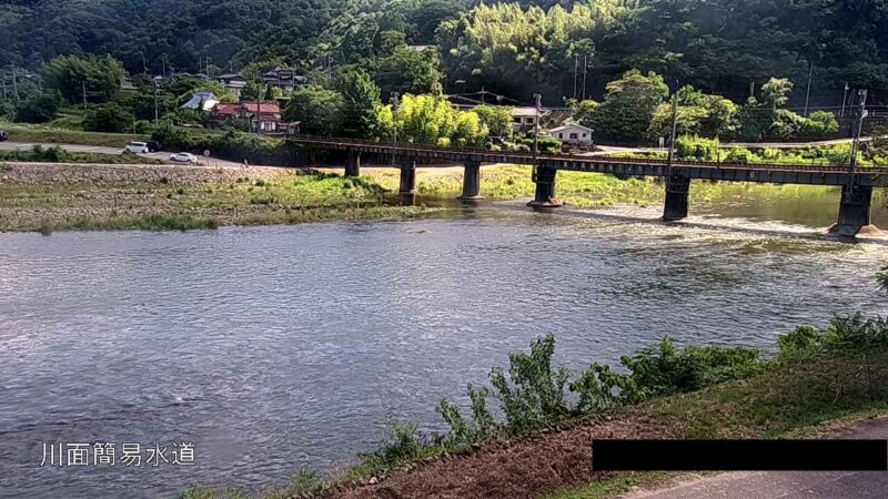 高梁川 川面簡易水道のライブカメラ|岡山県高梁市のサムネイル