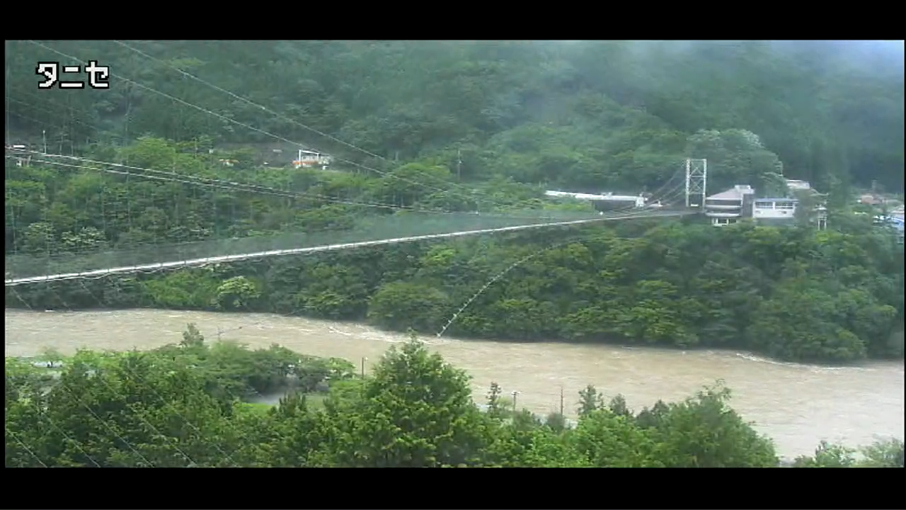 十津川 十津川村 谷瀬の吊り橋のライブカメラ|奈良県十津川村のサムネイル