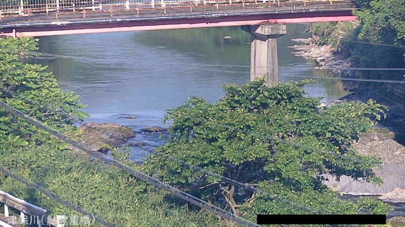 津保川 鮎登里橋のライブカメラ|岐阜県関市のサムネイル