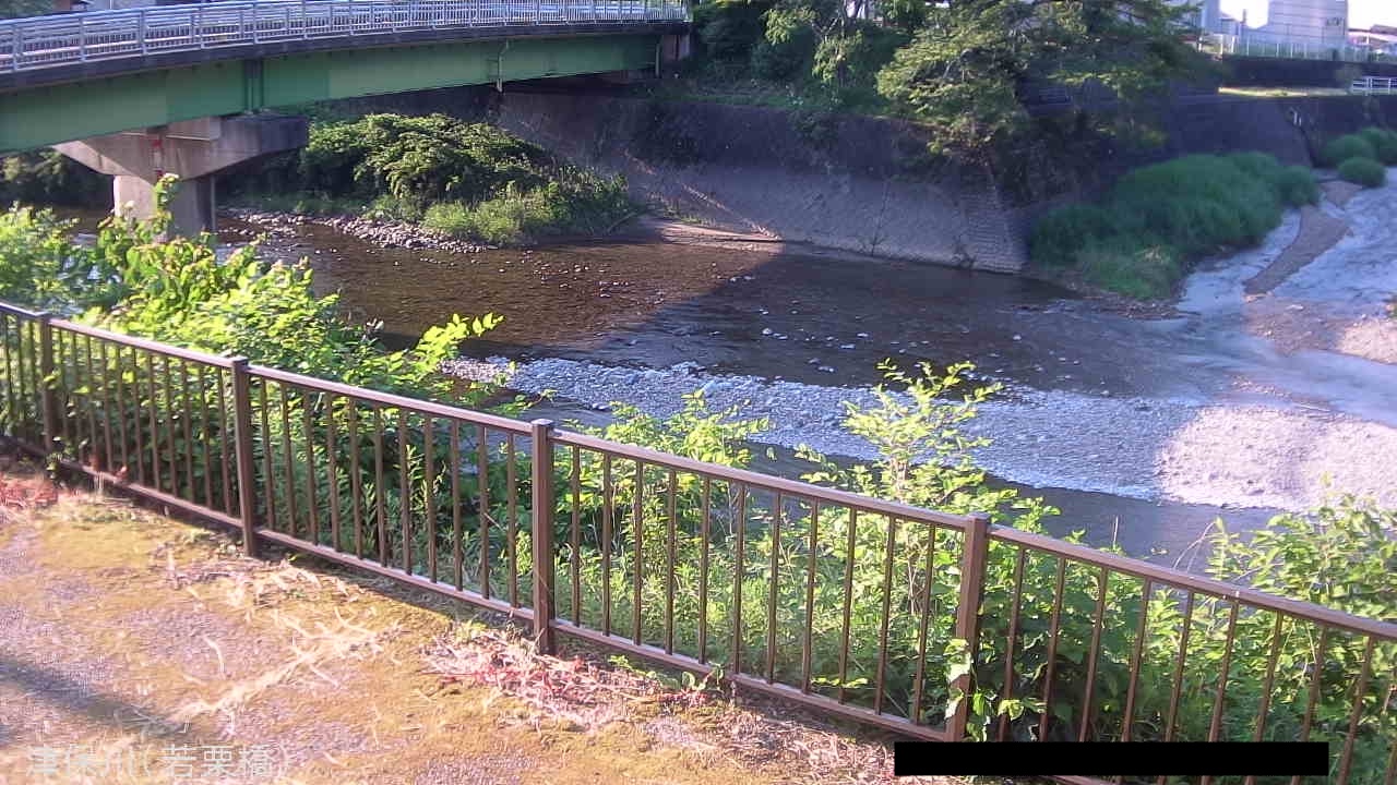 津保川 若栗橋のライブカメラ|岐阜県関市のサムネイル