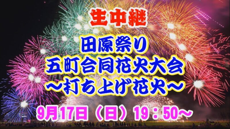 田原祭り五町合同花火大会のライブカメラ|愛知県田原市のサムネイル