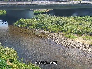 意宇川 神納橋のライブカメラ|島根県松江市のサムネイル