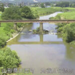 最上川 元宿川合流点のライブカメラ|山形県川西町のサムネイル