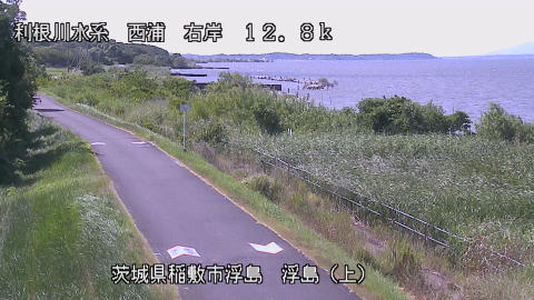 西浦 浮島（上）のライブカメラ|茨城県稲敷市のサムネイル