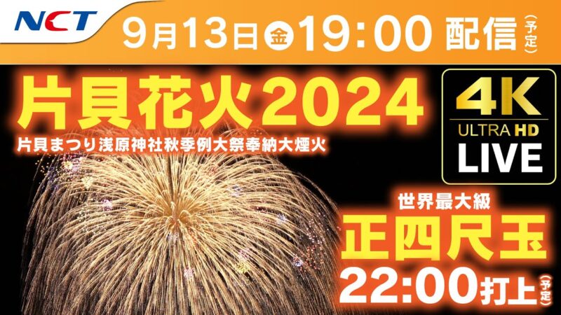 片貝まつり・浅原神社秋季例大祭奉納大煙火花火のライブカメラ|新潟県小千谷市のサムネイル