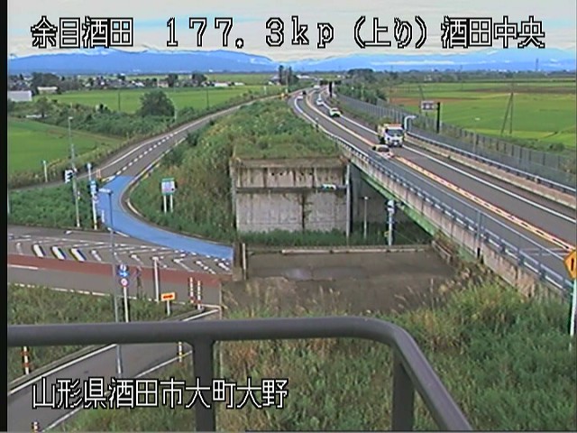 余目酒田道路 酒田中央のライブカメラ|山形県酒田市のサムネイル