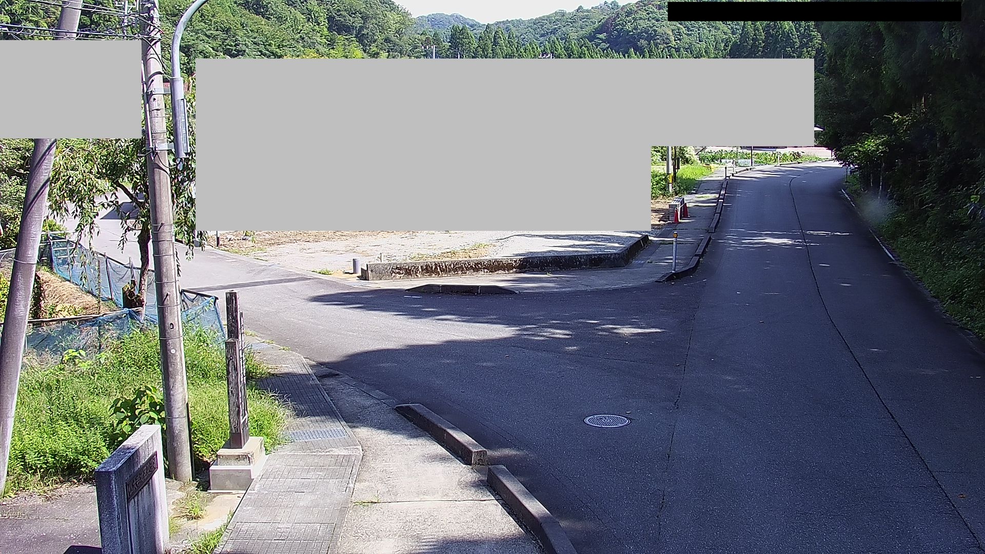 仏大寺地区処理場南側から能美市道（仏大寺町）のライブカメラ|石川県能美市のサムネイル