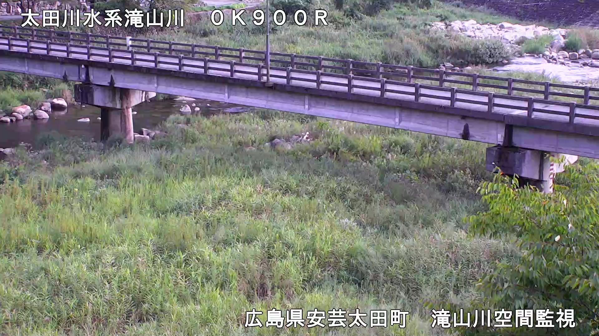 滝山川 川北橋のライブカメラ|広島県安芸太田町のサムネイル