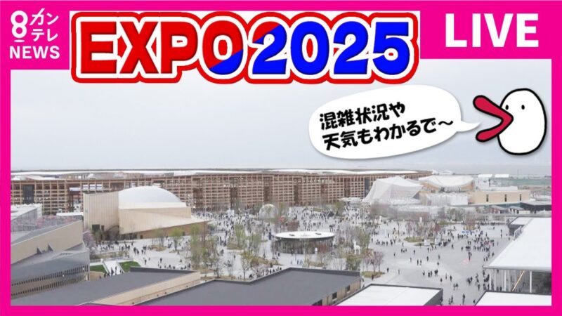 カンテレより大阪・関西万博会場「東ゲート」付近のライブカメラ|大阪府大阪市のサムネイル