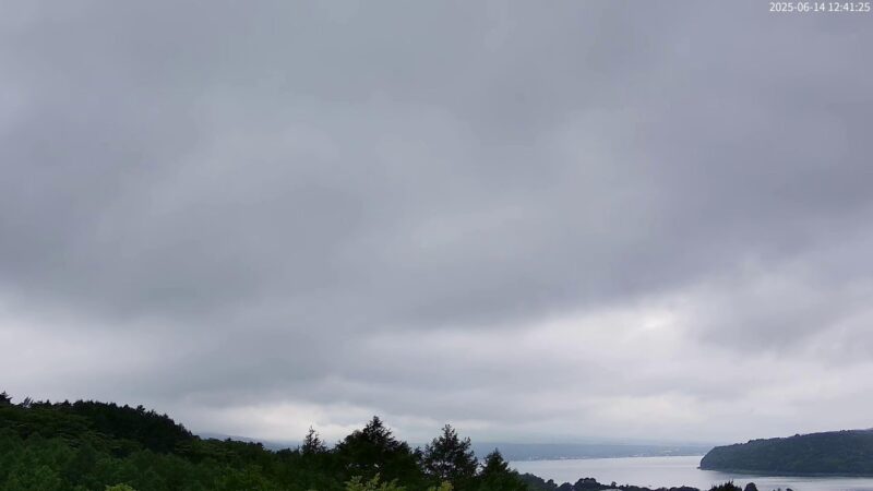 山中湖から富士山・南アルプスパノラマのライブカメラ|山梨県山中湖村のサムネイル