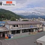 長野電鉄・湯田中駅前のライブカメラ|長野県山ノ内町のサムネイル