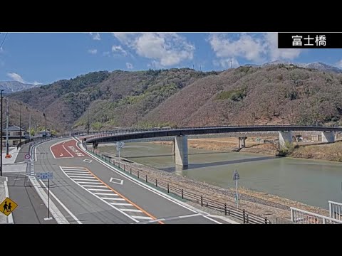 山梨県道4号 富士橋のライブカメラ|山梨県富士川町のサムネイル