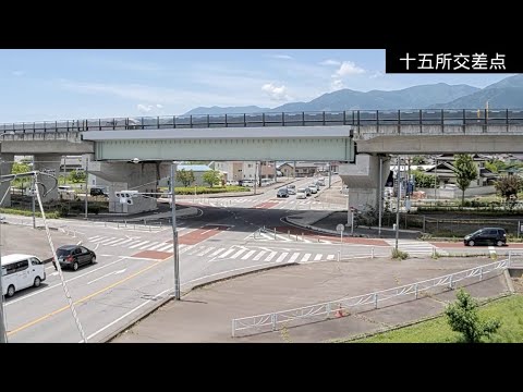 国道52号 十五所交差点のライブカメラ|山梨県南アルプス市のサムネイル