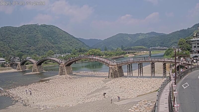 錦帯橋・錦帯橋のう飼のライブカメラ|山口県岩国市のサムネイル