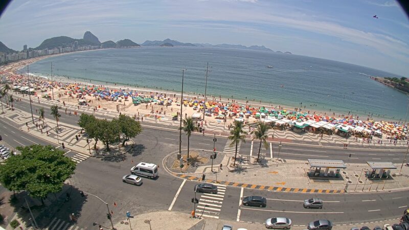 リオ・デ・ジャネイロ・コパカバーナ海岸のライブカメラ|ブラジルのサムネイル