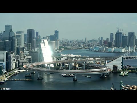 レインボーブリッジ一般部・東京湾のライブカメラ|東京都港区のサムネイル