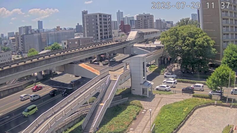 上野学園ホールから白島駅周辺のライブカメラ|広島県広島市のサムネイル