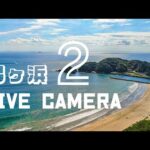 区営駐車場から弓ヶ浜海水浴場のライブカメラ|静岡県南伊豆町のサムネイル